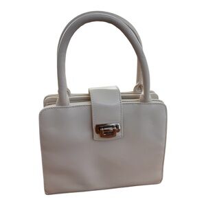 Vintage Worthington White Top Handle Crossbody Shoulder Bag